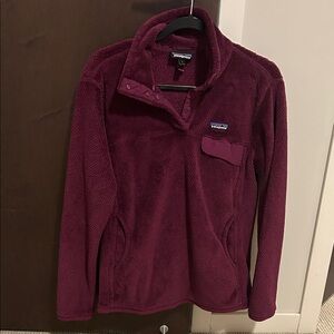 Patagonia Maroon Snap-T Fleece Jacket